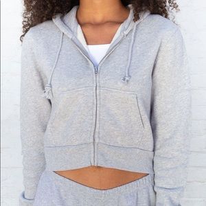 Chrystal cropped hoodie